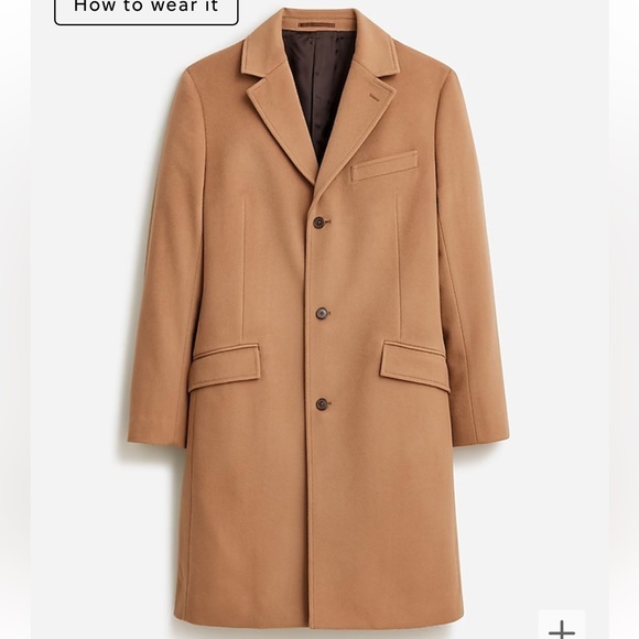 J. Crew Ludlow Topcoat in Wool Blend - Toffee - Picture 7 of 9